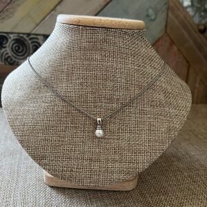 James Avery Sterling Silver Pearl Pendant Necklace - White